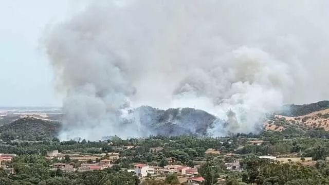 Incubo incendi nel basso Campidano: evacuazioni a Villacidro, paura anche a Serramanna