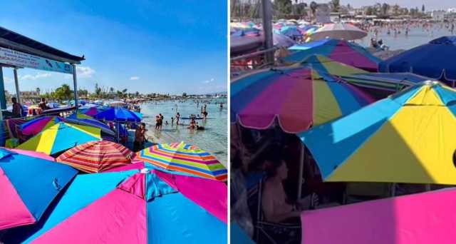 Una domenica al Poetto: Marina Piccola presa d'assalto, non c'è spazio tra gli ombrelloni (Video)