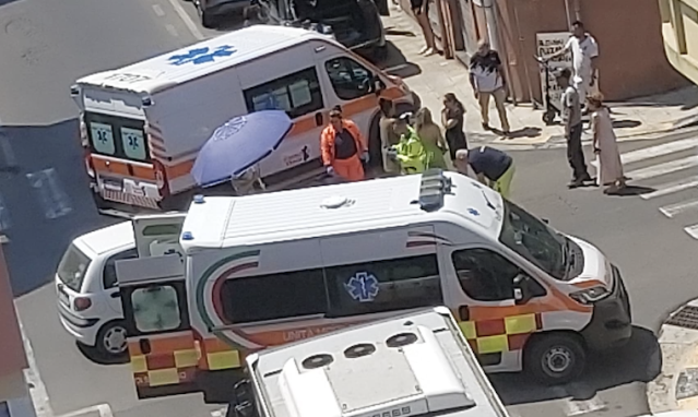 Quartu, scontro tra auto e scooter in via Cagliari: paura per due ragazzi
