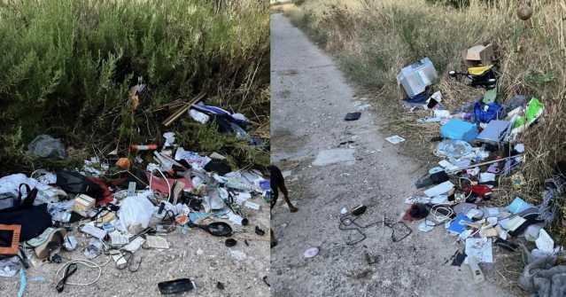 Rifiuti nel parco di San Lussorio a Selargius, la rabbia dei cittadini: “Roba destinata a rimanere là”