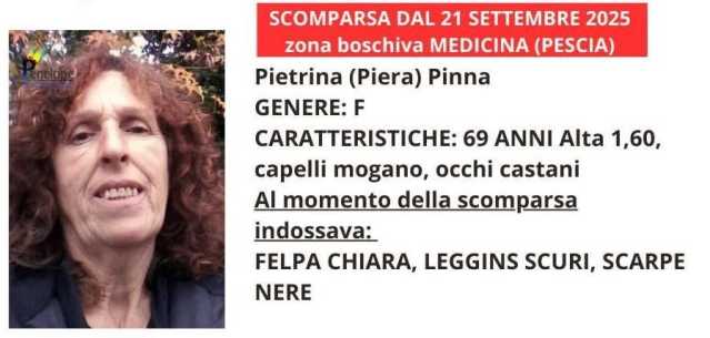 Piera Pinna, originaria della Sardegna e scomparsa in Toscana: 