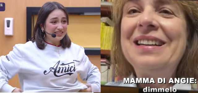 Angie da Uta ad Amici, la videochiamata con la mamma: 