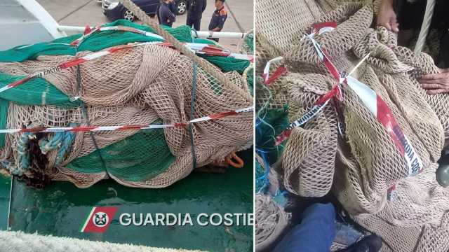 Pesca illegale al largo di Sant'Antioco, fermati e sanzionati: sequestrato 150 chili di pescato (Video)