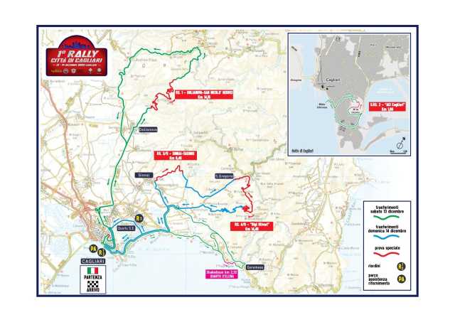 Percorso Rally Cagliari Primo Rally a Cagliari, svelato il programma: ecco il percorso ufficiale