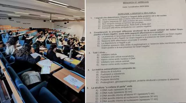 Foto del test di Medicina online: si cercano gli autori, ma 