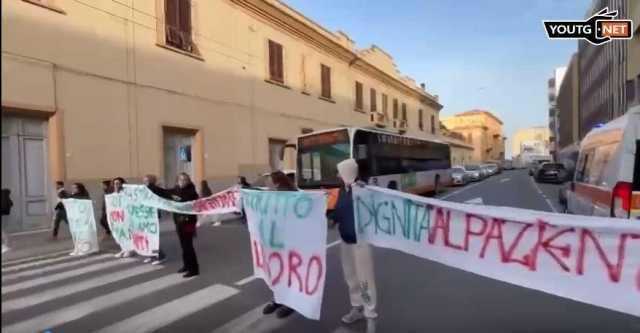 Oss precari, nuovo corteo a Cagliari: 