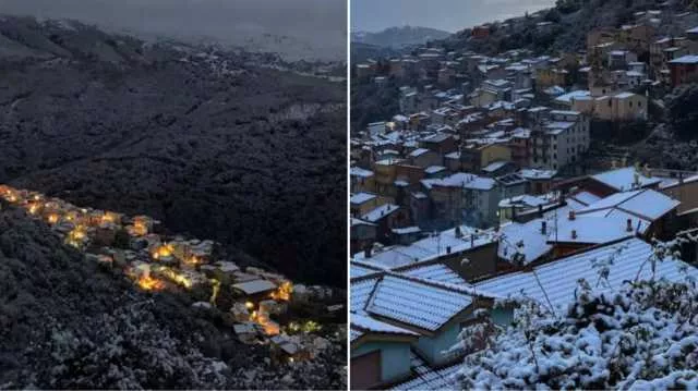 Il risveglio bianco nel cuore dell'Isola: scuole chiuse da Fonni ad Atzara, allerta neve prorogata
