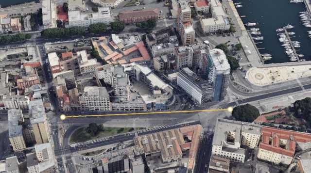 Cagliari, danneggiata la condotta idrica durante gli scavi per la metro in viale Diaz