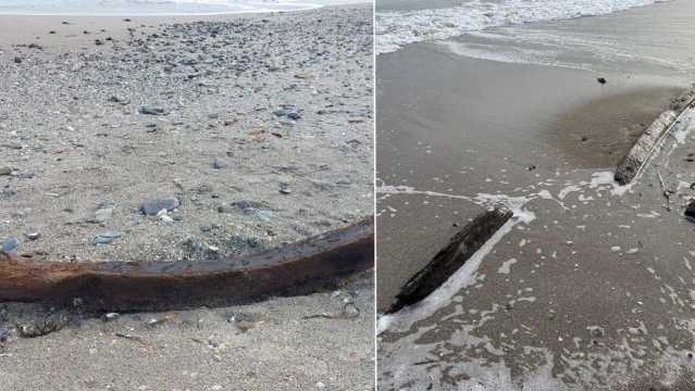 Ciclone, i resti di un'antica imbarcazione al Poetto di Cagliari: 