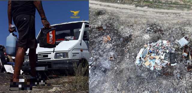 Selargius, ritirano (e poi bruciano) rifiuti “porta a porta” in cambio di soldi: denunciati due bosniaci