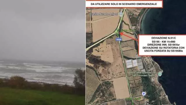 Statale 195 Chiusa 19 Gennaio
