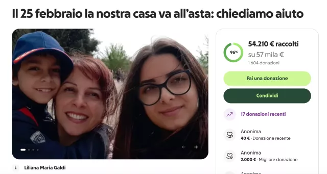 San Vito, casa all'asta per i debiti poi la raccolta fondi: 