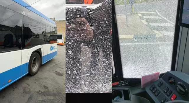 COLPITI BUS CTM Cagliari, colpiti tre bus Ctm durante il servizio: