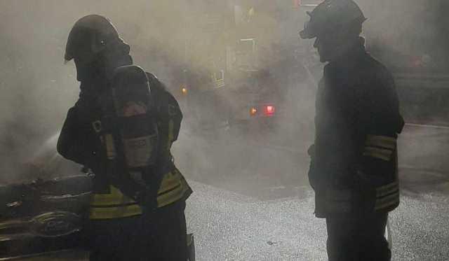Incendio Auto Nuoro 9 Marzo