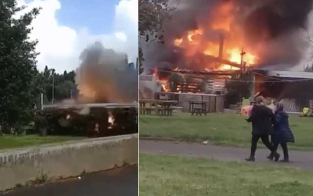 Incendio Esplosione Guspini Paura a Guspini, esplosione e fiamme in un ristorante ai giardini pubblici