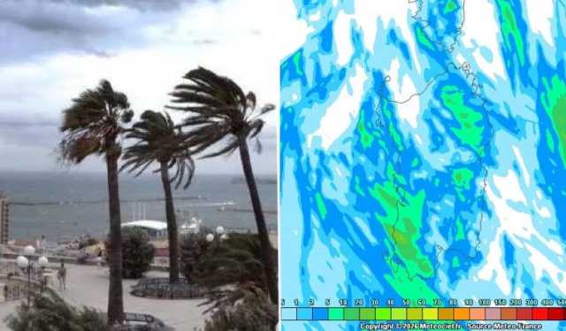 La Sardegna sferzata dal vento: raffiche che sfiorano i 160 km orari e possibili anche nevicate