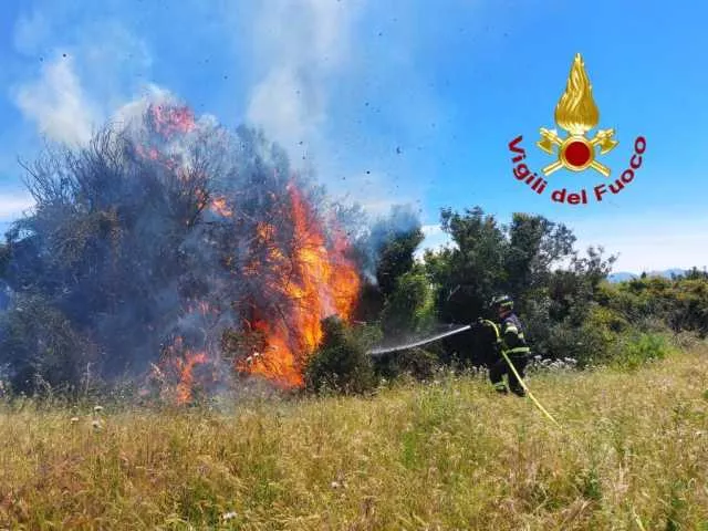 San Nicolò d'Arcidano, scoppiano due incendi vicino al centro abitato