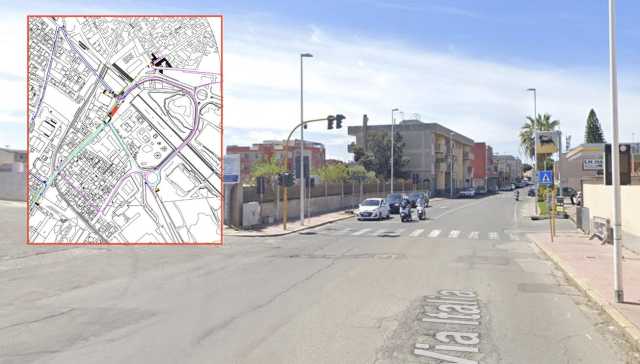 Pirri Via Italia Cambia Traffico Pirri, cambia il traffico per un mese in via Italia: lavori al collettore
