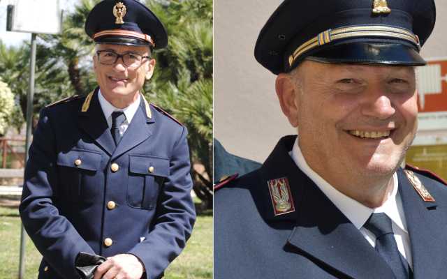 La squadra mobile di Cagliari saluta il sostituto commissario Casile e l'ispettore Policheni: 