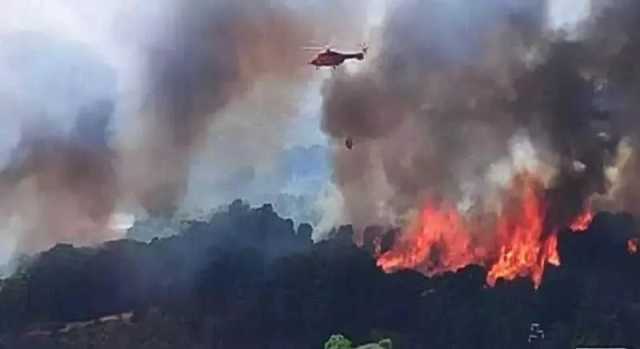 Paura per gli incendi in Sardegna, domani allerta gialla della protezione civile