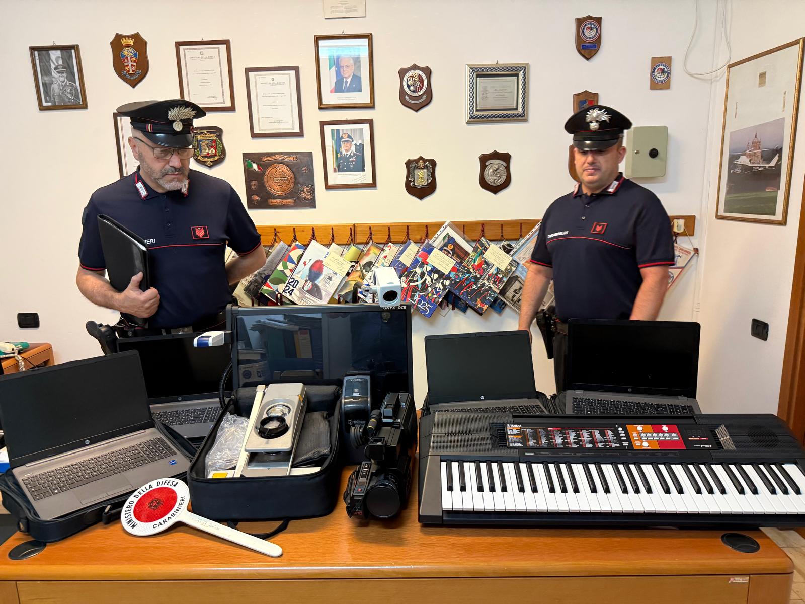 Carabinieri Refurtiva Scuola San Giovanni Suergiu San Giovanni Suergiu, recuperata la refurtiva rubata da una scuola: denunciato un 40enne