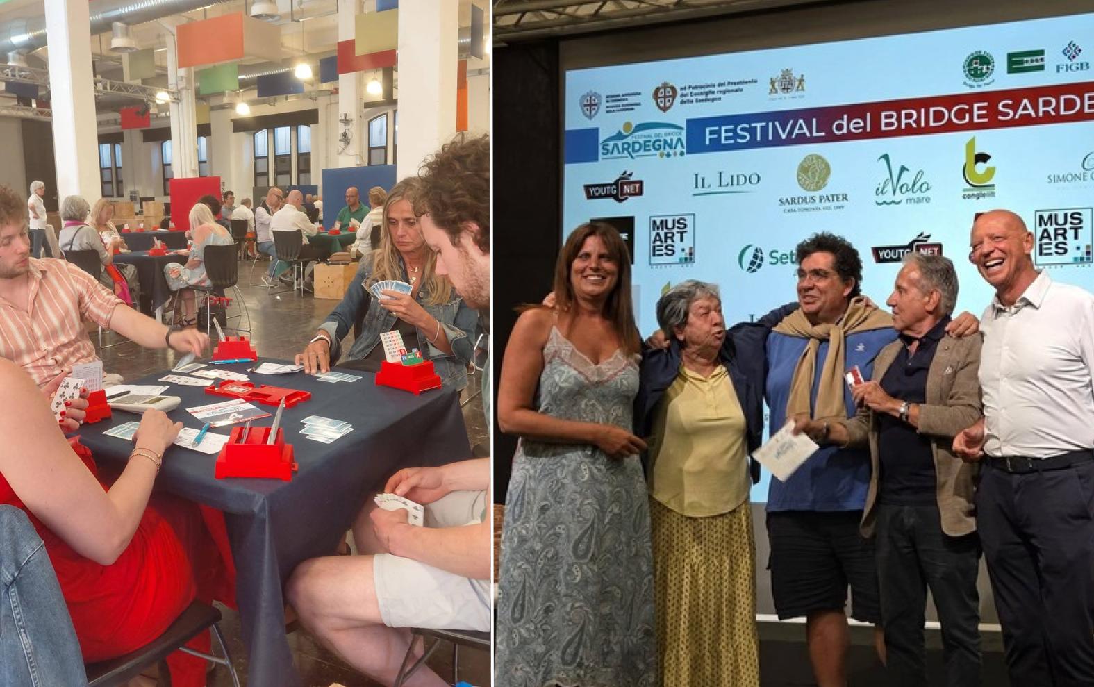 Festival Bridge Sardegna Festival Bridge Sardegna, sul podio del torneo a coppie Versace e Pramotton