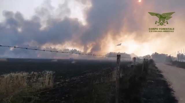 Rischio incendi, scatta una nuova allerta nel Cagliaritano