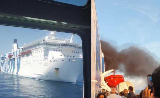 Gnv Azzurra, la nave arriva a Porto Torres dopo l’incendio: allestito un presidio sanitario sul posto