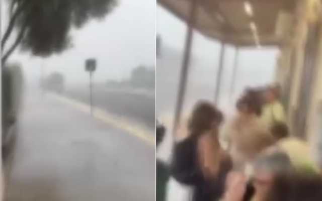 Passeggeri lasciati sotto il diluvio dopo un guasto del treno verso Cagliari: 