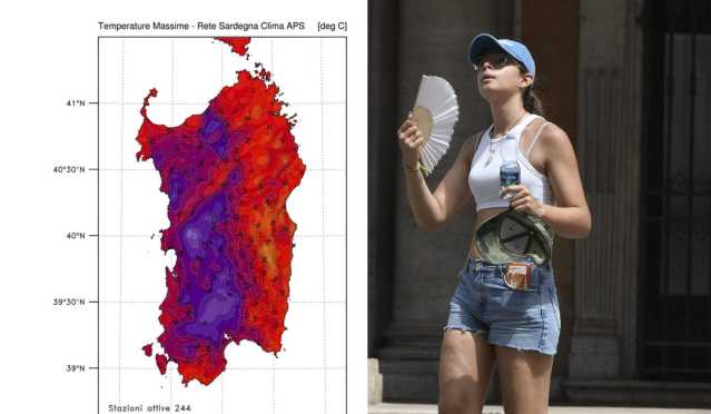 Sardegna come una fornace: a Bauladu raggiunti 42,3 gradi 