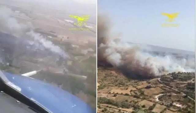 Le fiamme devastano la campagna di San Nicolò D'Arcidano, imponente incendio anche a Noragugume
