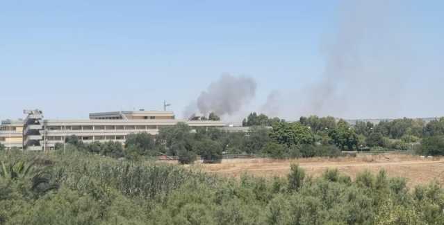 Incendio a Selargius, densa colonna di fumo all'altezza dell'osservatorio astronomico (Video)