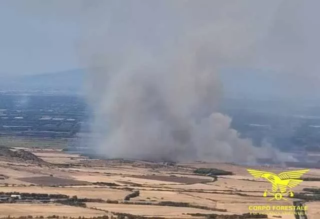 Contatto in volo fra Super Puma e canadair: atterraggio di emergenza durante l'incendio a Guspini