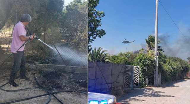 Incendio Monserrato Selargius Insulti Al Sindaco Il sindaco pubblica foto mentre