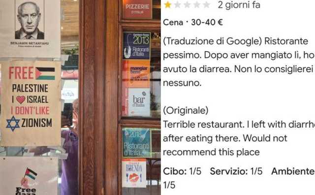 Cartelli contro Israele, raffica di recensioni negative (e fake) sul ristorante Ada a San Sperate