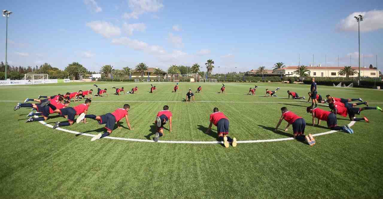 Allenamento Cagliari Calcio