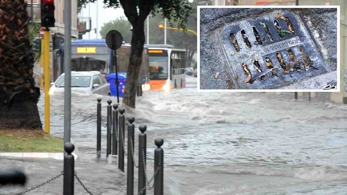 Alluvione Di Pirri Con Tombino Tappato