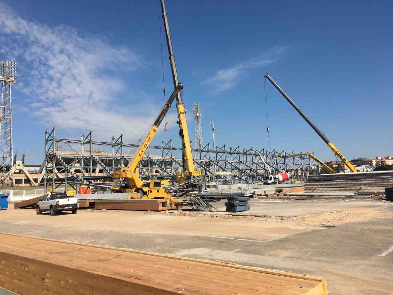 Cantiere Stadio Provvisorio Sardegna Arena 3