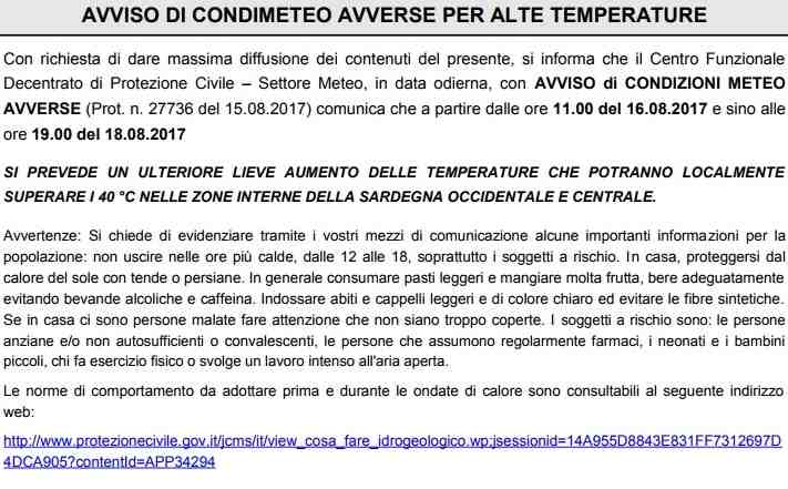 Condimeteo Avverse Tagliato