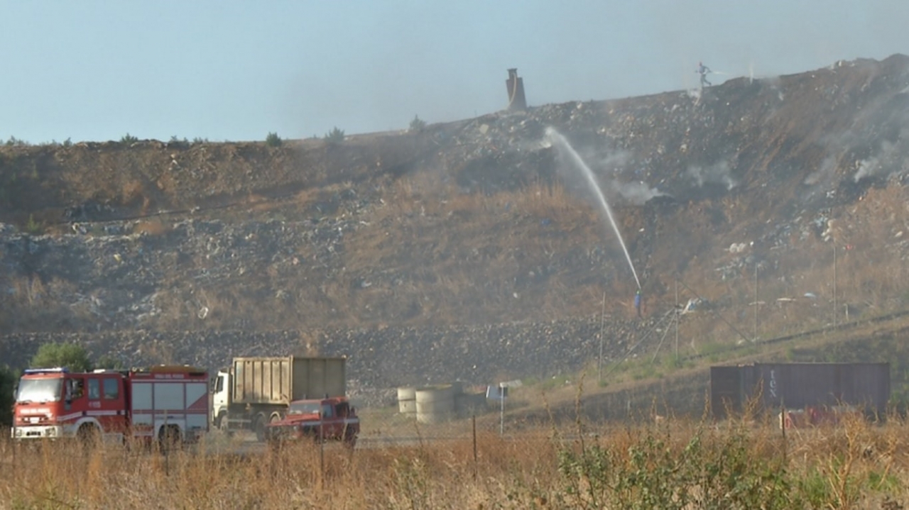 Discarica Villacidro Incendio