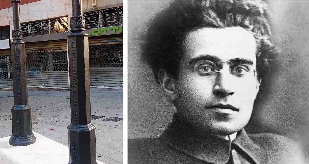 Fasci Littori Piazza Gramsci Con Antonio Gramsci