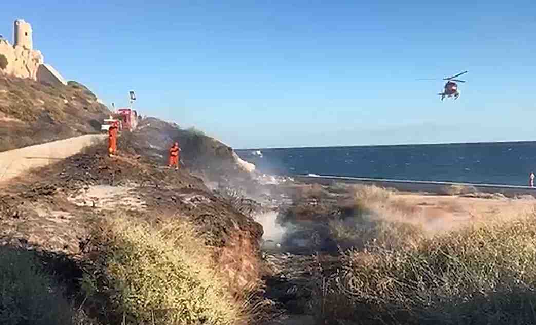 Incendio SantElia Elicottero