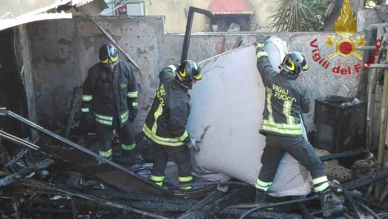 Incendio A Sestu
