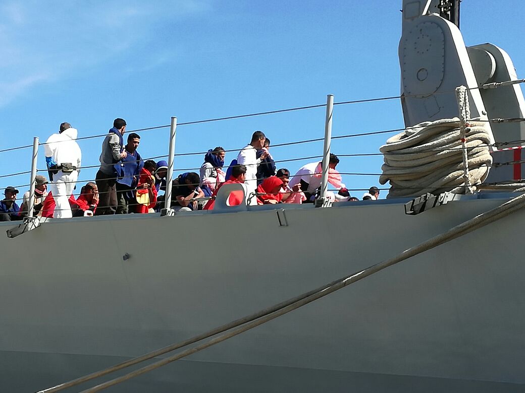 Sbarco Migranti Porto Canale 21 Maggio