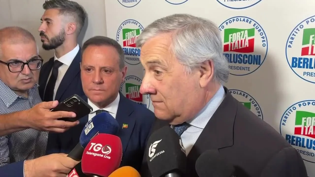 Tajani Cagliari Il vice premier Tajani a Cagliari: