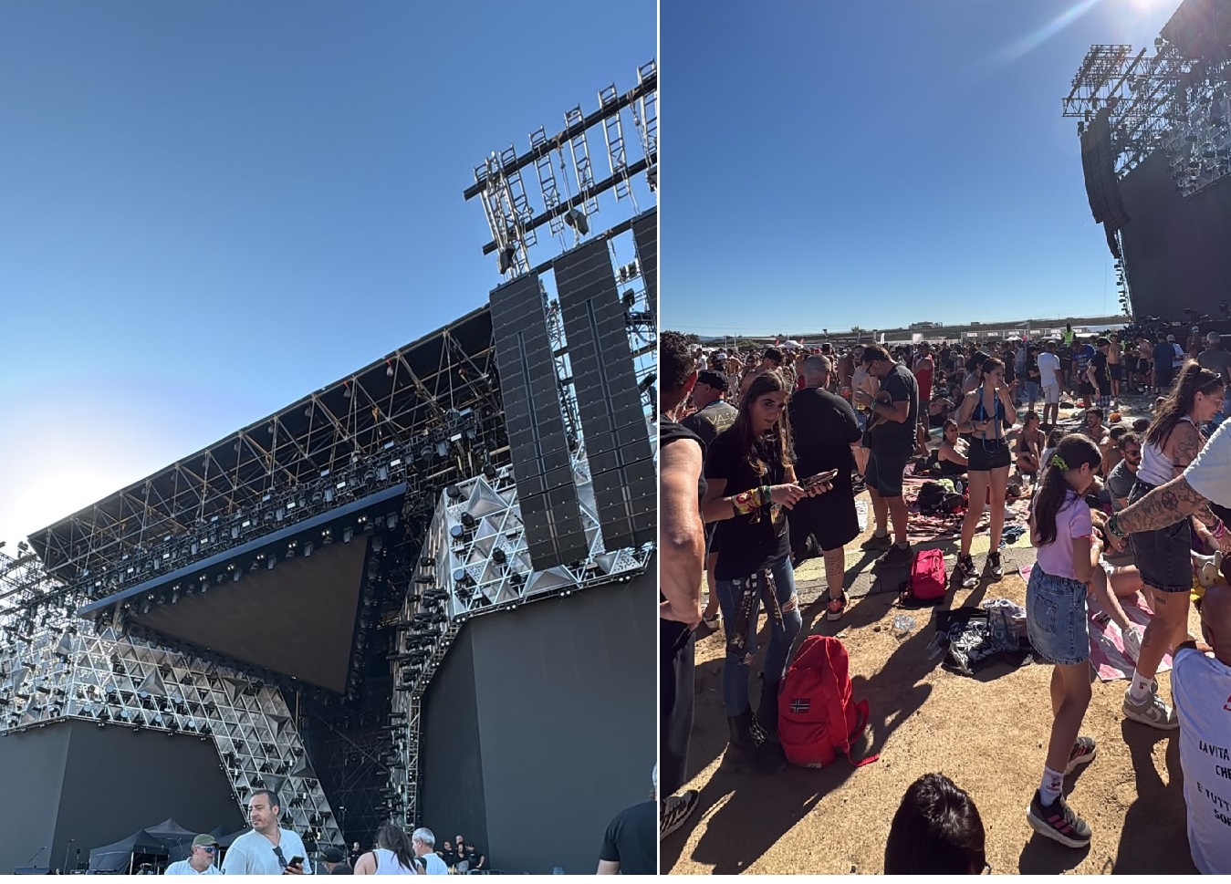 Grande attesa per l'ingresso di Vasco sul palco olbiese: fan già nelle prime file