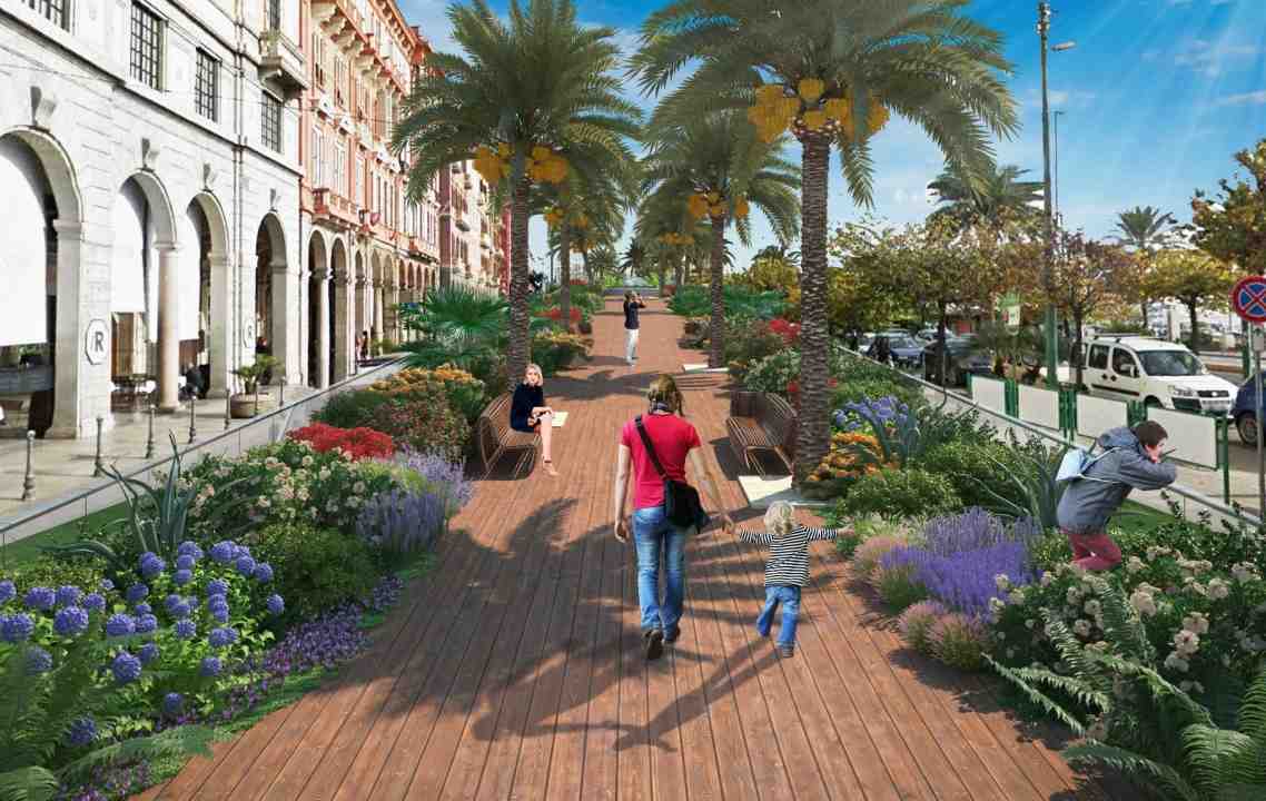 Via Roma Con Le Piante
