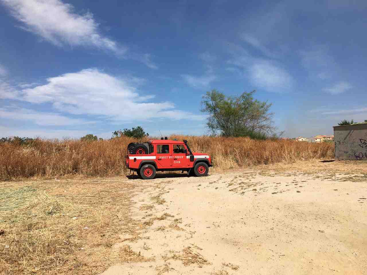 Vigili Del Fuoco Incendio Monserrato
