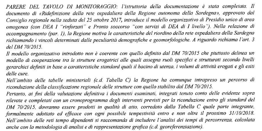 rete-ospedaliera-parere-tavolo-monitoraggio