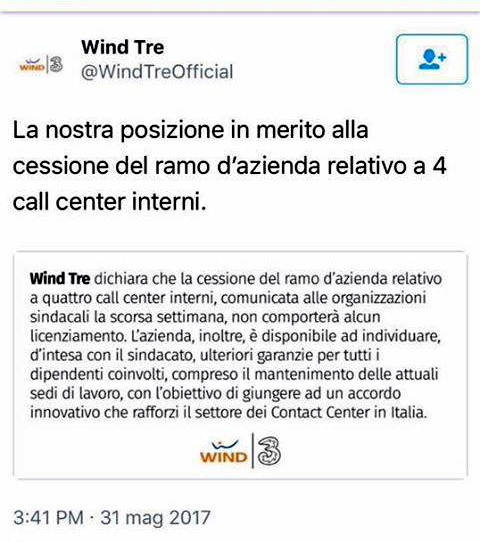 Wind Tre Twwet